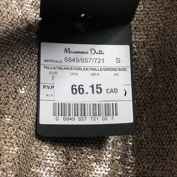 MASSIMO DUTTI SEQUINED TOP - Picture 6 of 6